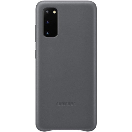 SAMSUNG S20 LEATHER COVER GREY