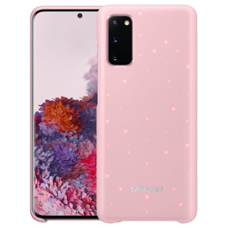 SAMSUNG S20 LED COVER PINK