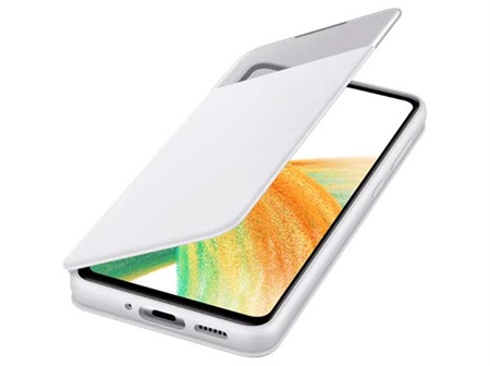 Samsung A33 S-View Wallet Cover White