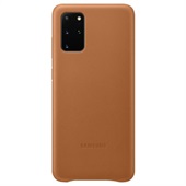 SAMSUNG S20+ LEATHER COVER BROWN