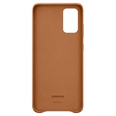 SAMSUNG S20+ LEATHER COVER BROWN