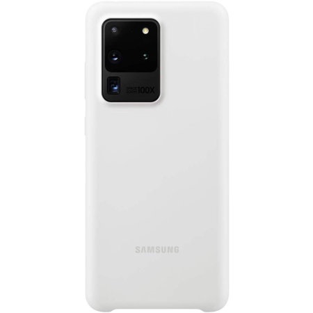 SAMSUNG S20 ULTRA SILICONE COVER WHITE