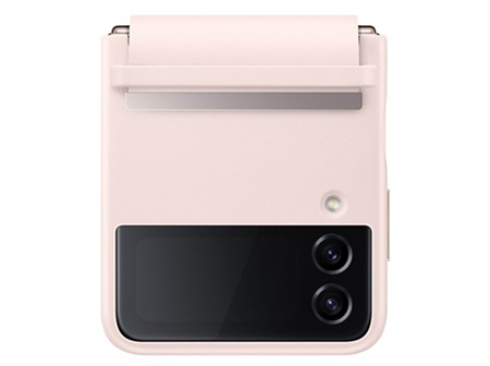 Samsung Z Flip4 Leather Cover - Peach