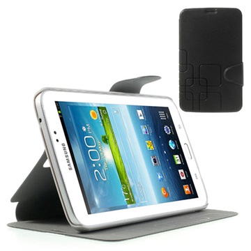 Samsung Tab 3 7.0 PU-leather Stand Case Black