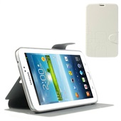 Samsung Galaxy Tab 3 7.0 PU-leather Stand Case - White