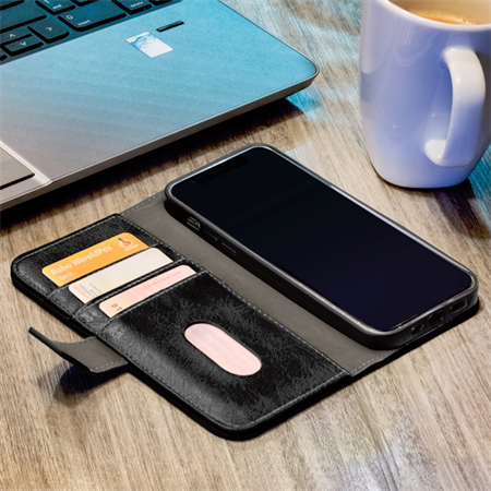 Elite Gelly Wallet Book Samsung S21+ Black