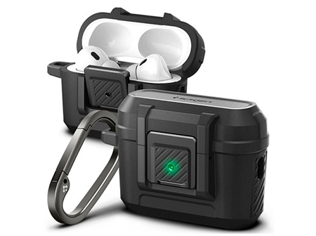 Spigen Lock Fit, matte black - AirPods Pro 2