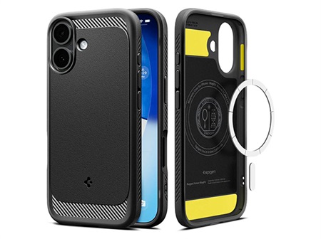 Spigen Rugged Armor, matte black iPhone 17