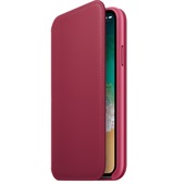 Apple Leather Folio Berry til iPhone X