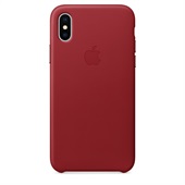 Apple Leather Case (Product)Red til iPhone X