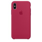 Apple Silicone Case Rose Red til iPhone X