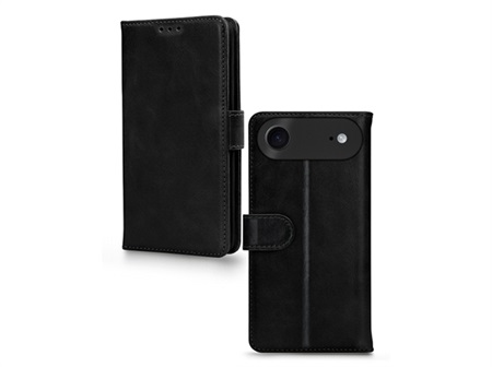 Premium Wallet Book Case  iPhone 17 Air Black