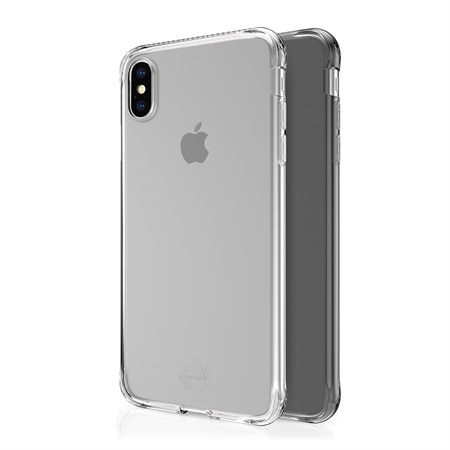 ITSKINS Gel Cover iPhone XS Max 2-pak Klar/Grå