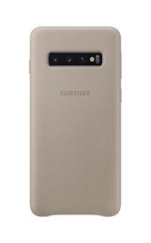 Samsung Galaxy S10 Leather Cover - Gray

