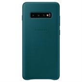 Samsung Galaxy S10 Plus Leather Cover - Green
