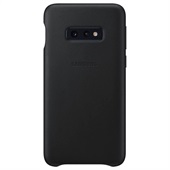 Samsung Galaxy S10e Leather Cover - Black
