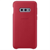 Samsung Galaxy S10e Leather Cover - Red
