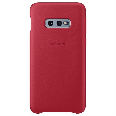 Samsung Galaxy S10e Leather Cover - Red
